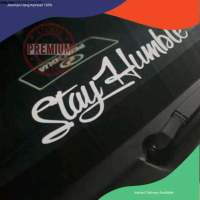 Sticker Cermin Stay Humble Cutting
