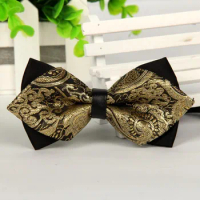 mens bow arrow red pointed black and gold fashion butterfly party wedding bow ties for men's girls boys bowtie kids be usable