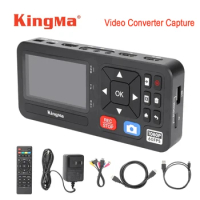 KingMa Video Converter Capture Stand HD DVD Alone Endoscop Analog CVBS RCA SVideo MP3 Video Recoder Camera USB Capture Card Box