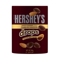 【Hersheys 好時】Drops杏仁夾餡牛奶巧克力 鐵盒(60g)