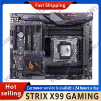 Used ROG STRIX X99 GAMING motherboard supporting DDR4 3333 (OC) Socket 2011-v3 Core ™ I7 X series processors
