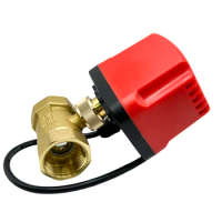 1" Electric Ball Valve Brass Thread Electric Ball Valve IP65 Waterpoof Motorized Ball Valve Three Wire Or Two Wire