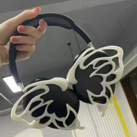 ECHOME Airpods Max Earphone Case White Black 3D Airpods Max Cover Y2k Decoration Custom Earphone Accessories Attachments Gifts