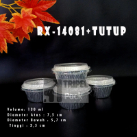 Aluminium Foil Cup RX 14081+Tutup, Macaroni Schotel, Zuppa Soup