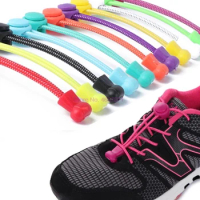 By DHL 500pair Stretching Lock lace 22 colors a pair Of Locking Shoe Laces Elastic Sneaker Shoelaces Shoestrings Running/Jogging