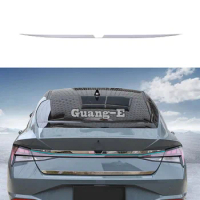Steel Car Rear Trunk Tailgate Lid Cover Decoration Trim Auto Exterior Accessories For Hyundai Elantra Avante 2021 2022 2023