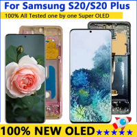 OLED For Samsung Galaxy S20 Plus G985B LCD Display For Samsung S20 G980F/DS G980B 5G LCD Touch Screen With Frame Touch Screen