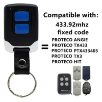 PROTECO ANGIE / TX433 / PTX433405 / TX3 / HIT Garage Remote Control 433.92MHz Fixed Code Transmitter