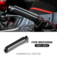 For Subaru BRZ Toyota 86 GR86 Real Carbon Fiber Car Handbrake Cover Auto Emergency Parking Brake Han