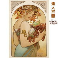P2 - 24-020 名畫系列:慕夏-水果藝術家 204片達人極小拼圖