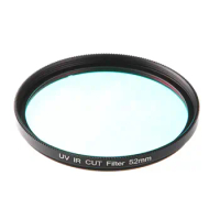 size diameter 52mm with metal photo frame UV IR cut filter glass for ir telescope camera