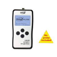 Linshang LS125 UV Light Meter Test Ultraviolet Power UV Intensity Energy For 365nm 395nm UVA LED UVB UVC Waterproof Sensor Probe