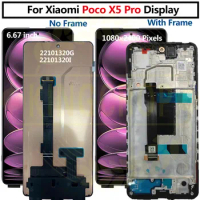 6.67'' amoled for Xiaomi Poco X5 Pro LCD Display screen digitizer Assembly for poco x5pro lcd 22101320G, 22101320I lcd