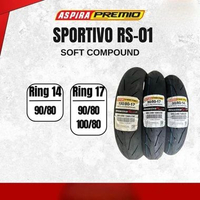 Paket Ban Aspira Sportivo RS-01 (Ban Race Soft Compound) 90/80-14 / 90/80-17 & 100/80-17 - 90/80-17
