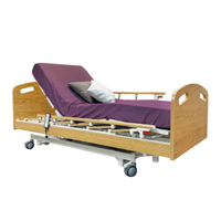 เตียงผู้ป่วยปรับไฟฟ้า รุ่น KS-888 สีไม้