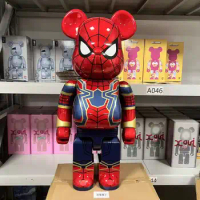 1000% Bearbrick Action Figure Anime Character Collection Toy Kawaii American Movie Superhero Avenger Spider Bats Halloween Gift