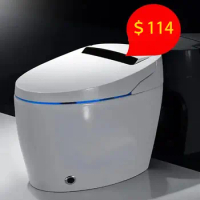 Luxury Automatic Flush Intelligent Toilet Bowls Rimless Water Closet Wc Smart Toilet with Remote Control