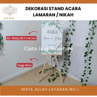 Cipta Jaya - Dekorasi Dekor Khitanan Lamaran Aqiqah Anak Ultah Wedding Sign Engagement Papan Kayu Ja