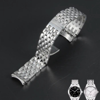 For Tissot 1853 Weiyi Series T038 Original Replace Accessories T038430a Men's Machinery 19mm Silver Waterproof Watchbands