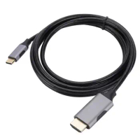 4k 60hz Type-c to Hdmi-compatible Video Cable Type-c to Hdmi-compatible Adapter Cord High Resolution for Phone for Streaming