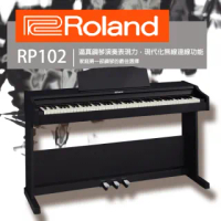 【ROLAND 樂蘭】標準88高鍵質感數位鋼琴 / 含原廠琴架、踏板、琴椅 / 贈耳機 公司貨(RP102)
