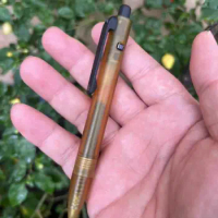 1 Piece ULTEM Made Bolt Pen with Titanium Pocket Clip Wring Pen Short /Long Version