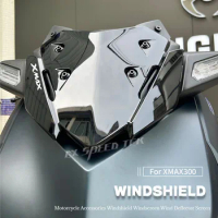 MK For YAMAHA XMAX300 Xmax 300 2022-2023 Motorcycle Accessories Front Windshield Windscreen Cover Motorcycle Deflector