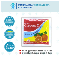 Glucose C - Viên Ngậm Vitamin C, Tăng Sức Đề Kháng Cho Bé (Gói 20 Viên Nén Ngậm)