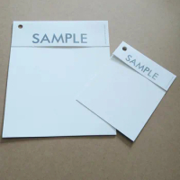 100pcs Fabric Swatch Holder White Paper Textile Material Color Block Sample Display Card