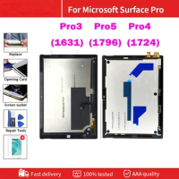 AAAA+++++ For Microsoft Surface Pro 3 1631 Pro 4 1724 Pro 5 1796 LCD Display Touch Screen Digitizer Assembly Surface Pro 5 LCD