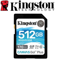 Kingston 金士頓 512GB SDXC SD UHS-I U3 V30 A2 記憶卡 SDG3/512GB