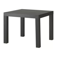 LACK 邊桌, 黑棕色, 55x55 公分