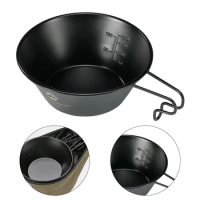 Convenient and Compact Design 310ml Titanium Dish Sierra Cup Tableware Perfect for Camping and Outdoor Adventures