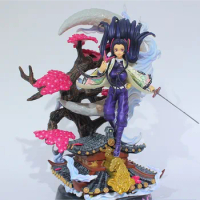 39cm Demon Slayer Kochou Kanae Anime Figure Gk Kochou Kanae With Light Pvc Statue Action Figurine Model Doll Big Toys Gifts