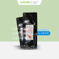 Plastik Pagar Tikus 50cm x 50m Cap Rocket Hitam Pager Sawah Penghalang Hama Tebal