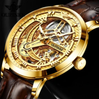 OUPINKE Great Price Reduction Luxury Brand Men Watch Gold Fully Automatic Mechanical Watch Waterproo