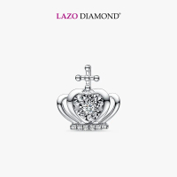 LAZO DIAMOND Crowning Glory Dancing Diamond Pendant in 375/9K White Gold