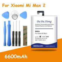 Replacement Battery for Xiaomi Mi Max 2 Max2, High Capacity, 6600mAh, BM50, Free Tools