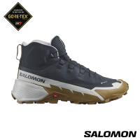 【salomon官方直營】男 CROSS HIKE 2 Goretex 中筒登山鞋(碳黑/冰河灰/棕)