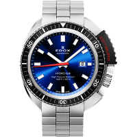 EDOX Hydro Sub 北極潛水500米機械腕錶-藍/46mm