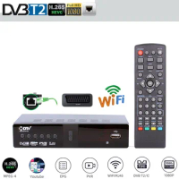 HD Digital DVB-T2 Terrestrial TV Receiver H.265 DVB T2 TDT Scart LAN Set Top Box For Europe