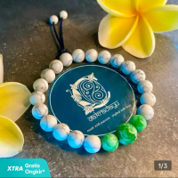 Gelang benang Kedamaian & Kesehatan Bio Energy Pirus Asli Tibet Feng Shui Bracelets batu alam aesthe