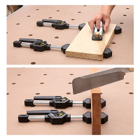 木工快速夾木工夾桌面夾直角框架固定夾工作臺夾DIY輔助工具