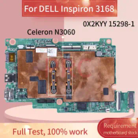 For DELL Inspiron 3168 Celeron N3060 Laptop Motherboard 15298-1 0X2KYY SR2KN DDR3 Notebook Mainboard