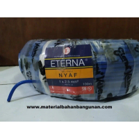 PERMETER Kabel Elektronik Eterna 1 Lapis Serabut 2.5 mm Biru Panel Meter Depok