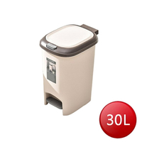  靜音緩降雙開垃圾桶(含內桶)(30L) [大買家]