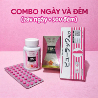 ( Combo ngày & đêm ) Viên Dora Detox & Viên Detox Màu Hồng Nhật Bản Hỗ Trợ Ăn Uống Lành Mạnh, Thanh 