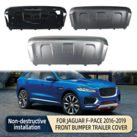 Car Front Bumper Trailer Cover Lower Guard Board Plate For Jaguar F-PACE 3.0 SC Version 2016 2017 2018 2019 Accessories T4A0065