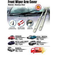 Front Wiper Arm Cover Stainless Steel Wira Saga Iswara lmst Saga BLM FLX Axia Bezza Persona Viva Kel