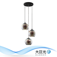 【大巨光】華麗風-E27 3燈 吊燈-中(MF-3051)
